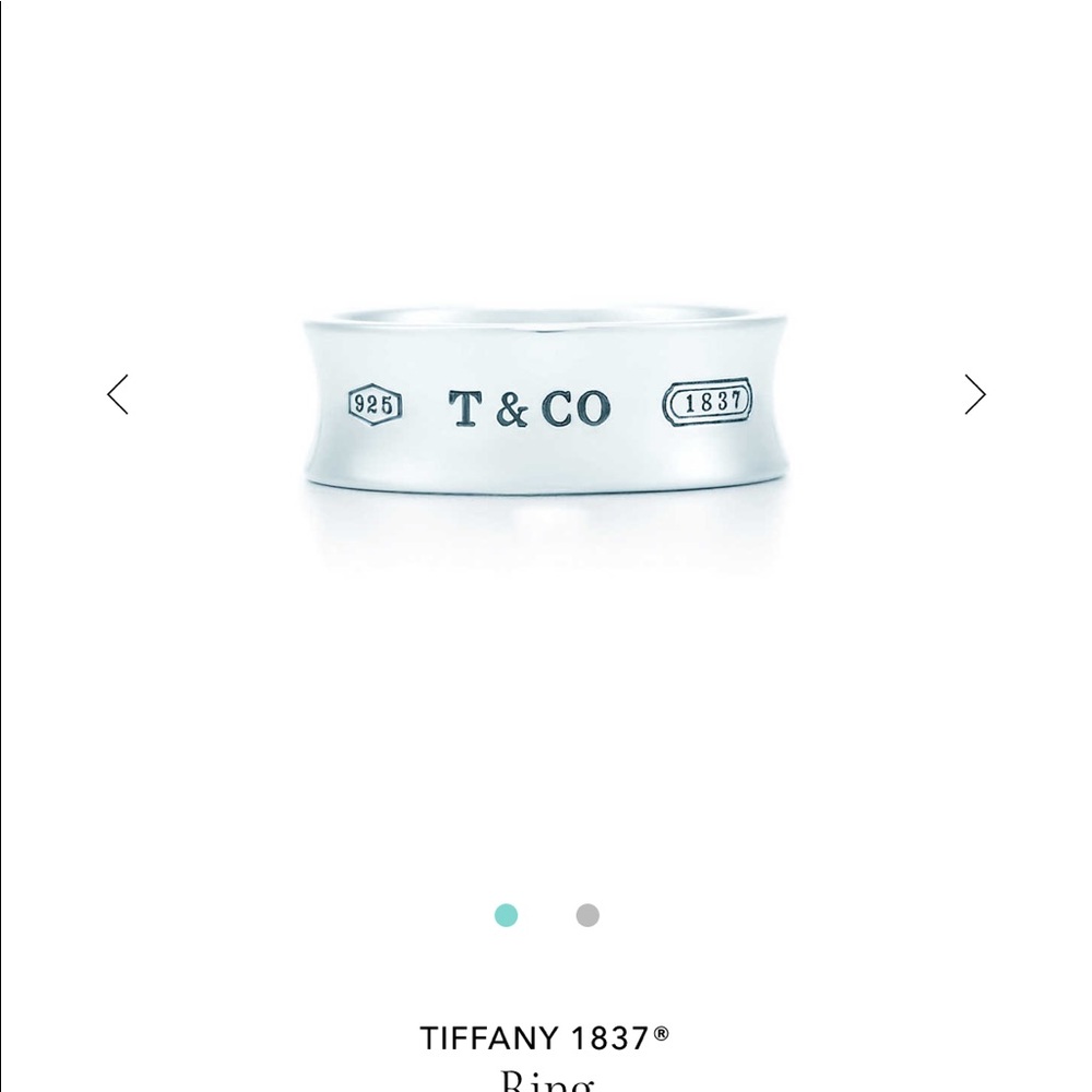 Tiffany sliver band ring size 7